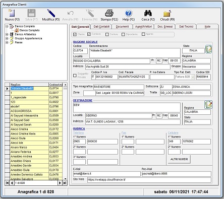 Anagrafica Clienti e Fornitori